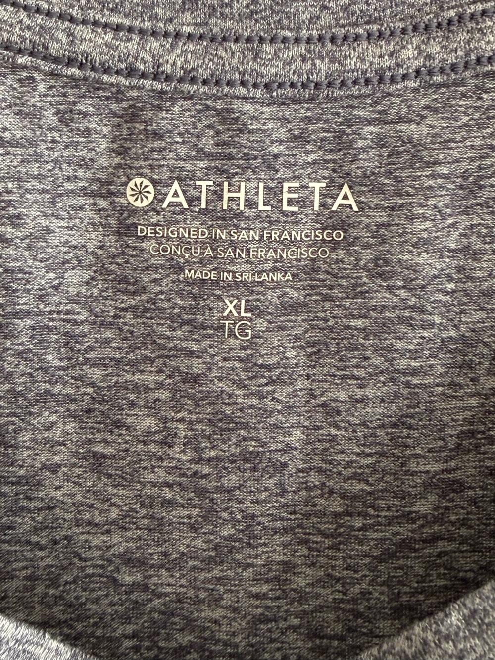 Athleta Heather Gray Performance Tank Top Size XL - Picture 5 of 5